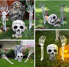 Halloween Skull Skeleton Arms With Spikes For Outdoor Display Decorating Spooky
