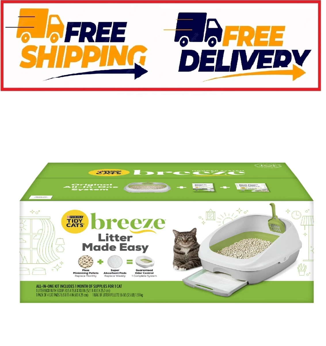 Monthly top cat litter