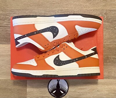 Nike Dunk Low 'Starry Swoosh' Campfire Orange Anthracite FV6909-800 Men's 10.5 | eBay