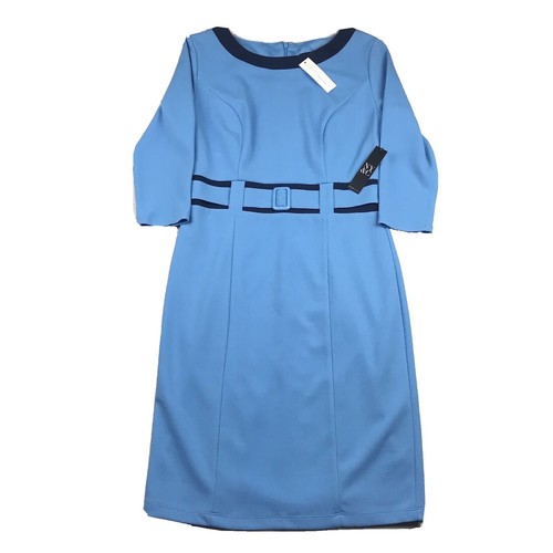 Blouse NEW YORK & COMPANY Turquoise à Rayures Blanches – Manches 3/4 – Taille S