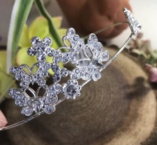 Women s New Silver Tiara Crown Hair Accessories