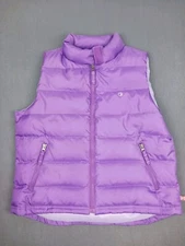 Duck Head Jean Co. Down Filled Puffer Vest Women's Large Purple