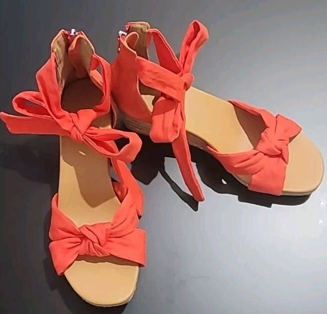 Sandali con zeppa espadrillas alla caviglia scamosciati UGG misura 9 5