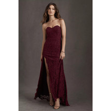 New Anthropologie Fame and Partners Twilight Floral Lace Maxi Dress $329 SIZE 4
