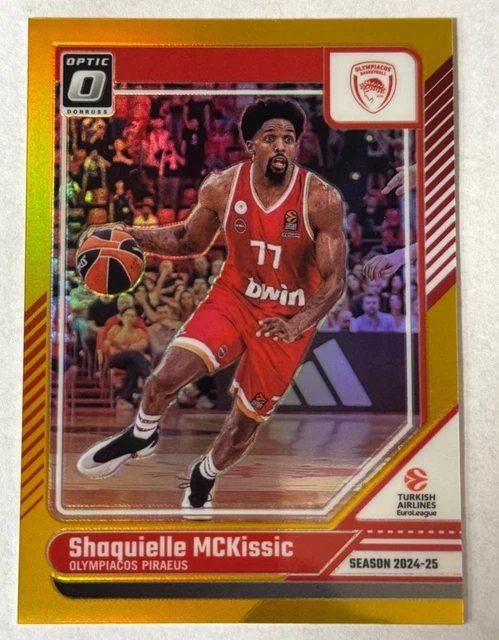 Shaquielle McKissic Gold /10 Prizm 2024-25 Panini Donruss Euroleague #145