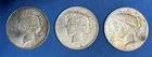 LOT of 3 1922 SILVER Peace Liberty Dollar Coin $1  D mint mark