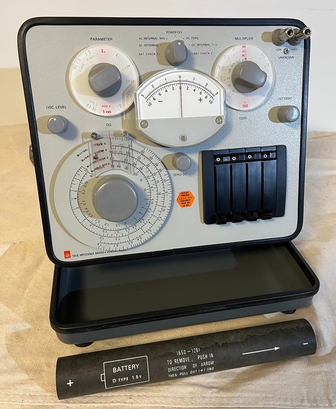 General Radio GR-1656 Impedance Bridge w/Manual Copy