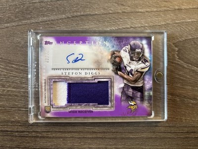 2015 Topps Inception Auto Patch Stefon Diggs Purple 70/75
