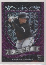 2021 Panini Chronicles Crusade Purple Velocity Prizm Andrew Vaughn #15 0b3