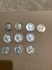 10 Silver Quarters. 90 % silver