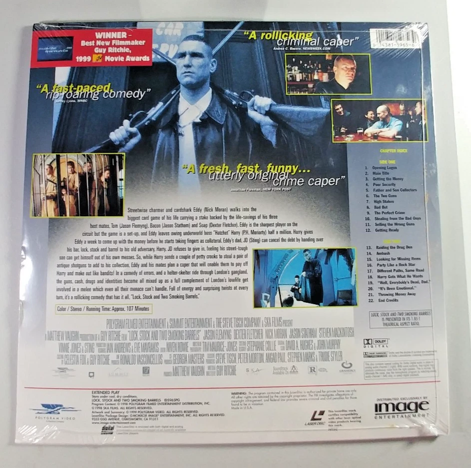 Lock Stock & Two Smoking Barrels - Laserdisc LD  Guy Ritchie RARE - Image 2 of 2