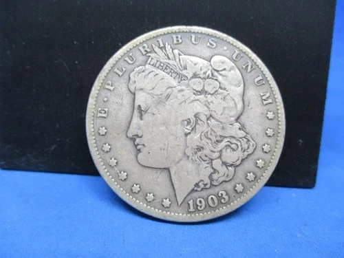 1903-S Morgan Silver Dollar - Solid Fine F details from the San Francisco mint