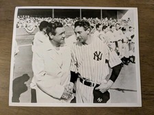 The Pride Of The Yankees 8 X 10 Photo With Babe Ruth & Gary Cooper