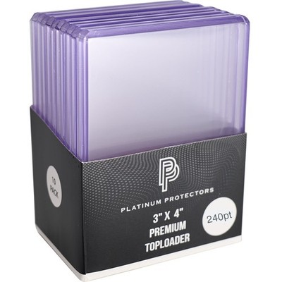 Platinum Protectors 240pt Top Loaders Trading Card Sleeves Rigid Card Holders
