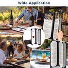 WeChef 10 Pcs 4.25x14" Leather Restaurant Menu Covers 4 View Wine List Bar — photo 4