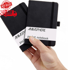 2Pack Pocket Notebook Small Notebook Journal Notebook 4 Inches X 5.7 Inches 200