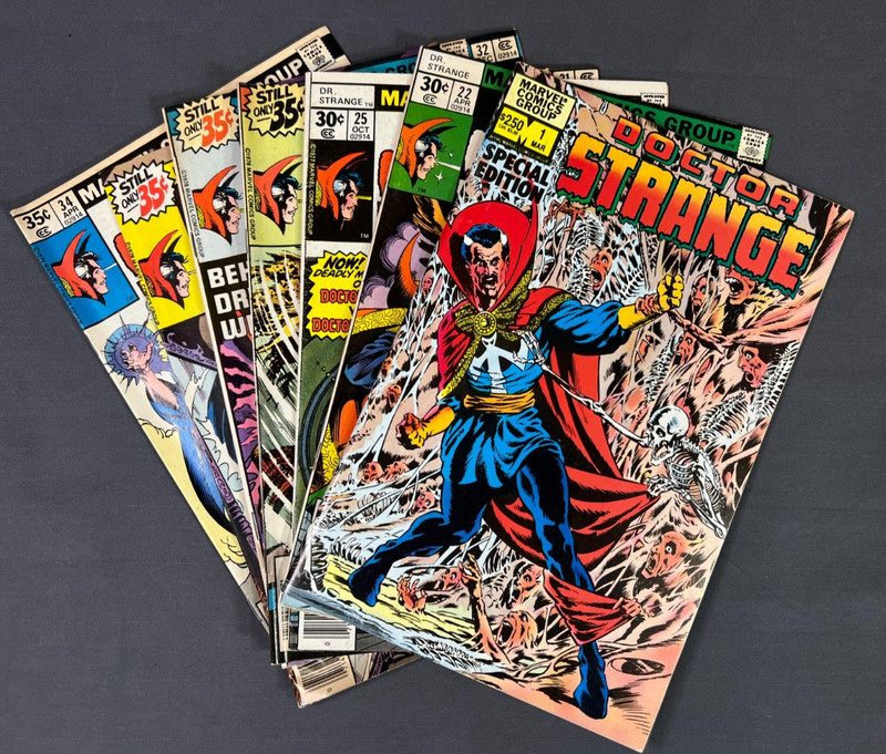 Doctor Strange 1- 5  22  25  32 - 34 Marvel Bronze Age Comic Book Lot of 7