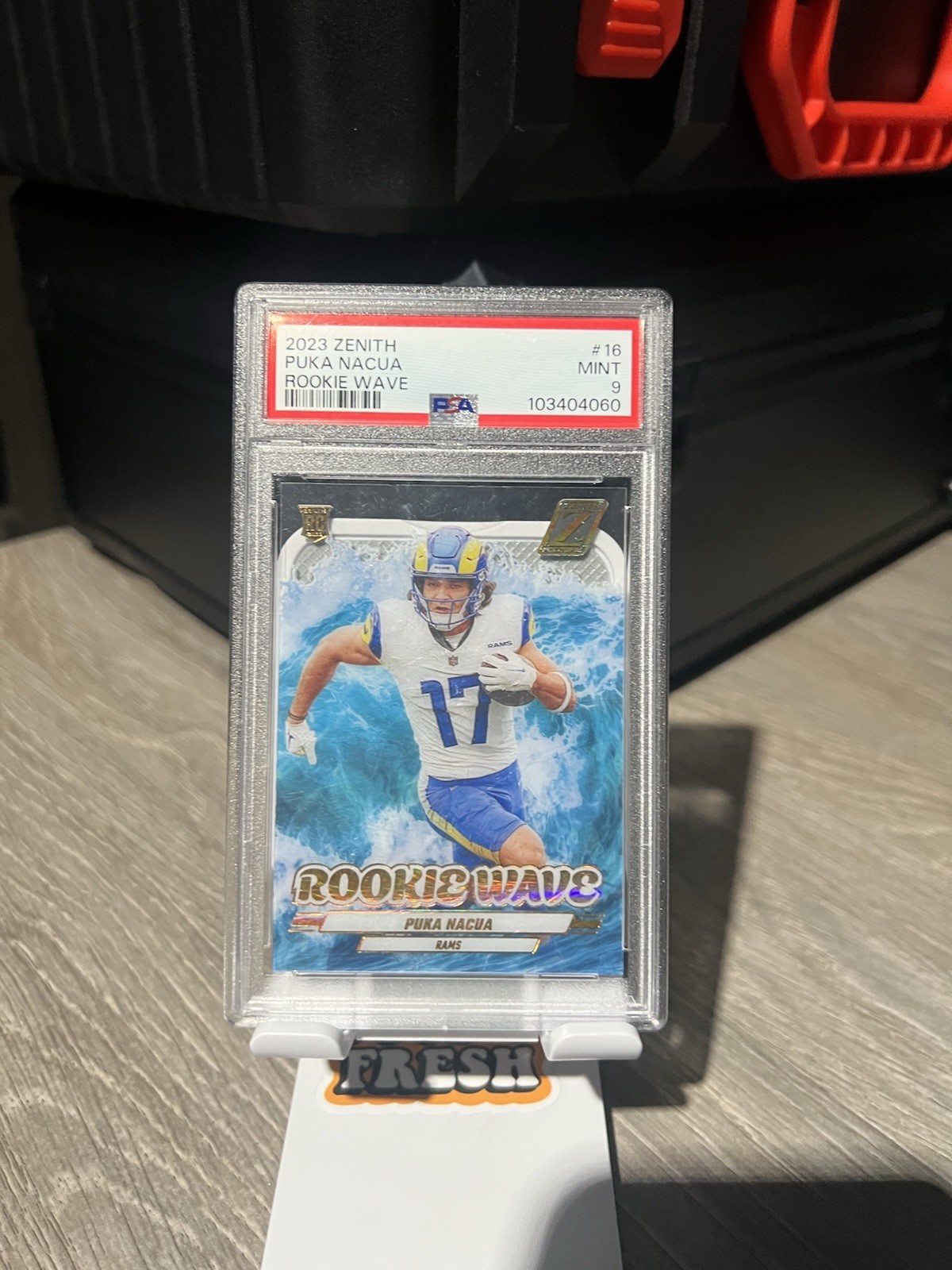 2023 Puka Nacua Panini Zenith - Rookie Wave Puka Nacua #16 (RC)