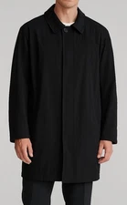 Lauren Ralph Lauren L  Lined Overcoat Rain Coat Water Resistant Black Quality