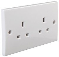 Pro Elec - Ungeschaltete 2-Fach Steckdose