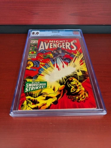 The Mighty Avengers #65 1969 Partial Origin of Hawkeye CGC 8.0 GRADED
