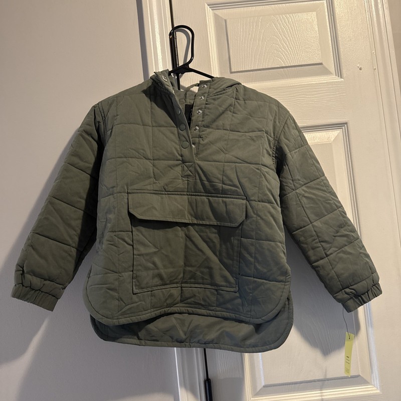 Green Girls Jacket / Hood Size 6/7