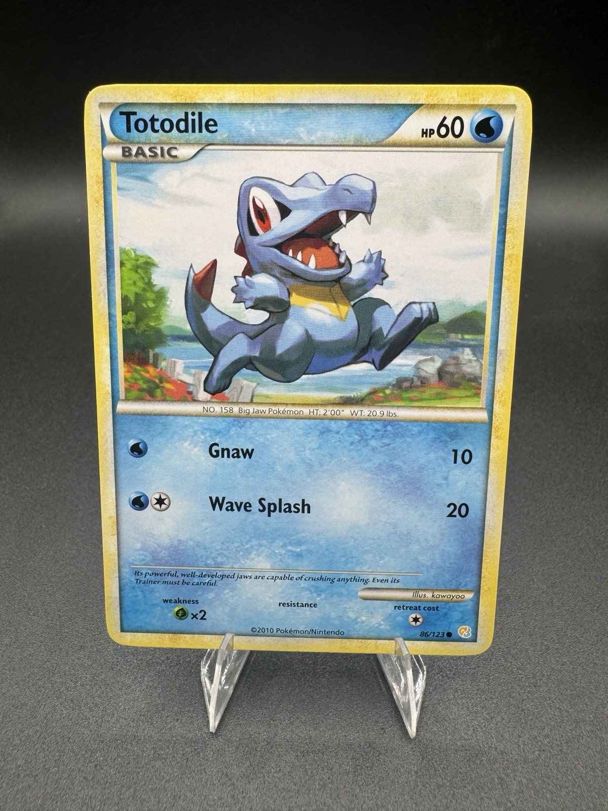 Totodile 86/123 Non Holo HeartGold SoulSilver - Pokemon Card - LP