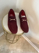 Tayno Men's Slip On Wine Satin Loafers Size 10 Loafer