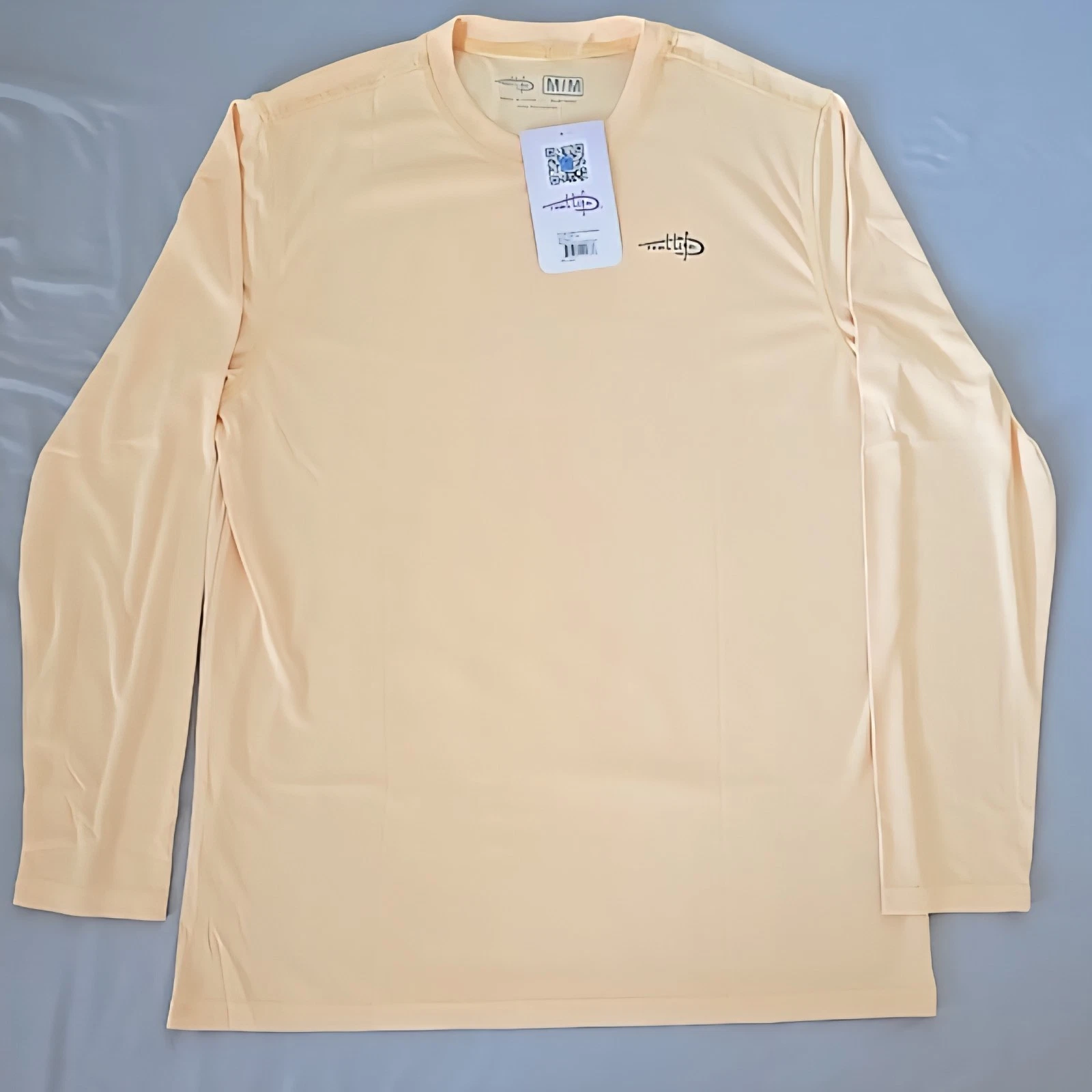 Reel Life Sun & Water Series UPF 50 Long Sleeve Shirt Men's Medium Golden Haze.