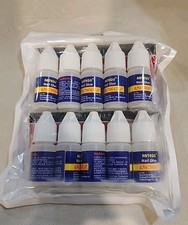Pegamento de uñas, pegamento de uñas para punta de uñas acrílicas 10 botellas uñas postizas profesionales
