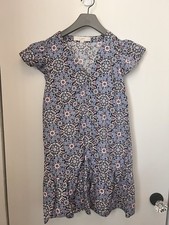 Loft Medallion Print Ruffle Flounce Dress XXSP