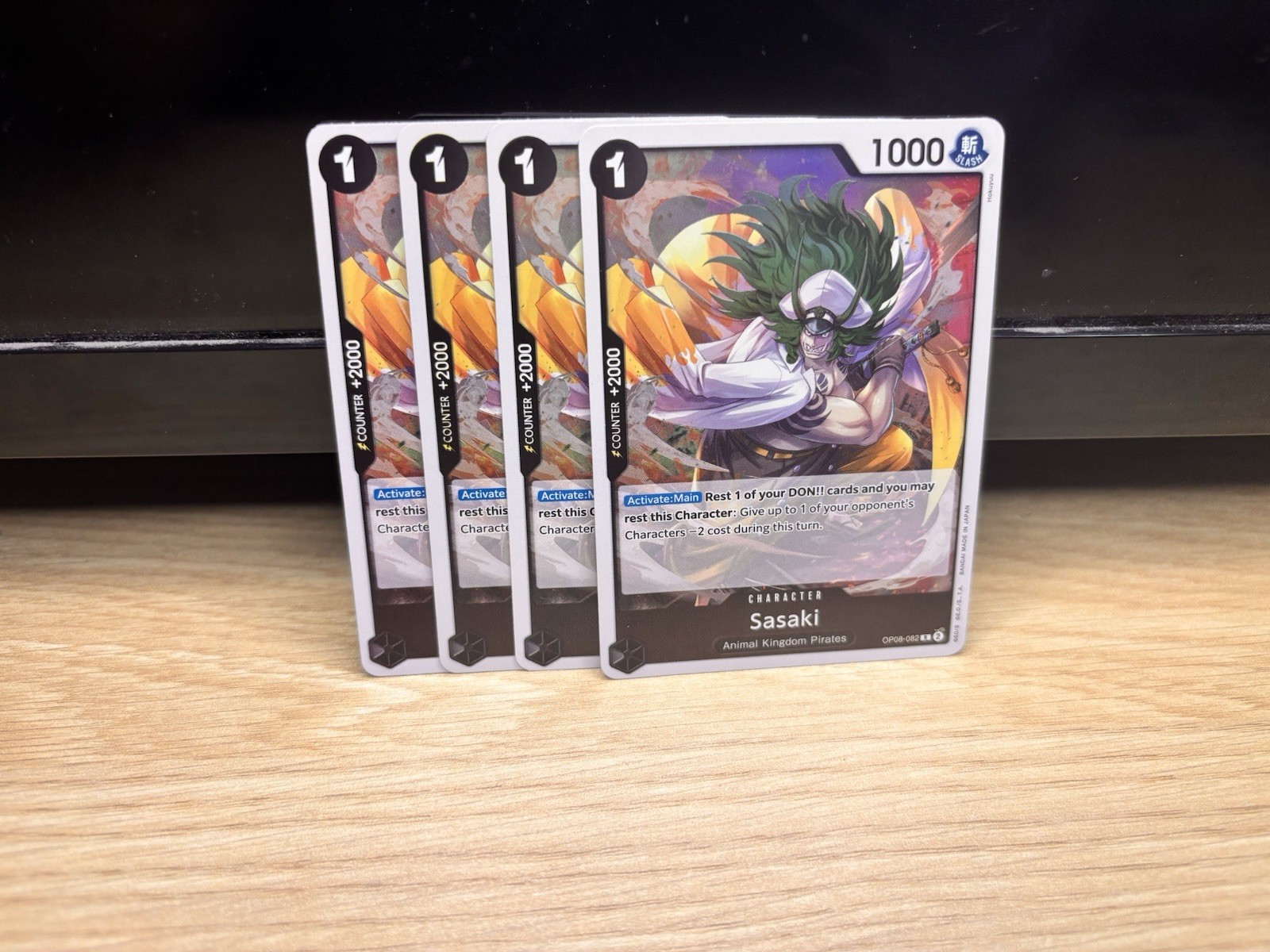 ONE PIECE TCG: Sasaki OP08-082 x4 | Rare Two Legends