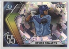 2022 Bowman Chrome Scouts Top 100 Atomic Refractor 82/150 Xavier Edwards 9y7