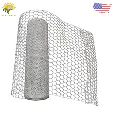 24in × 100ft Galvanized Poultry Net Mesh Fencing Metal Chicken Wire 1" Hole 0.47 per foot