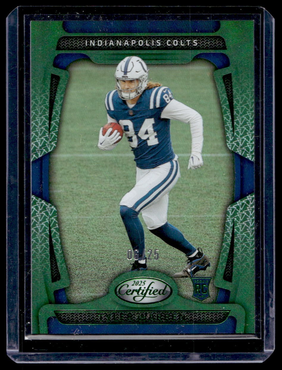 2025 Panini Certified Tyler Warren Green Rookie /25 #113 (JR)