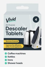 New 4 PACK LIMESCALE DESCALER TABLETS CLEANING COFFEE MACHINE KETTLE IRON