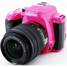 PENTAX K-R Digital SLR Camera Kit Pink Black 32GB SD Card Included