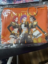 K-Pop Graphic Print Coin Purse Small Wallet Pouch Zipper Closure