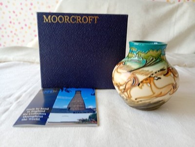 Moorcroft Impala Vase 8,5 cm Kerry Goodwin 2007 Boxed Paperwork First