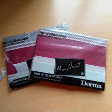 Vintage Mary Quant for Dorma Pair of Pillowcases x 2 packs