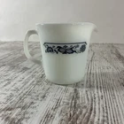 PYREX Old Town Blue Onion Creamer Cup White Blue Vintage Milk Glass