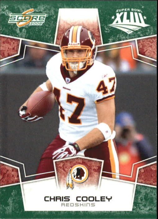 2008 Score Super Bowl XLIII Green #326 Chris Cooley - FB