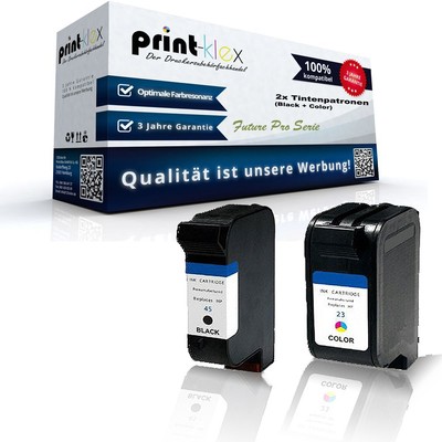 2x Büro Tintenpatronen für HP DeskJet-895-CXI Tinten Kassette - Future Pro Serie