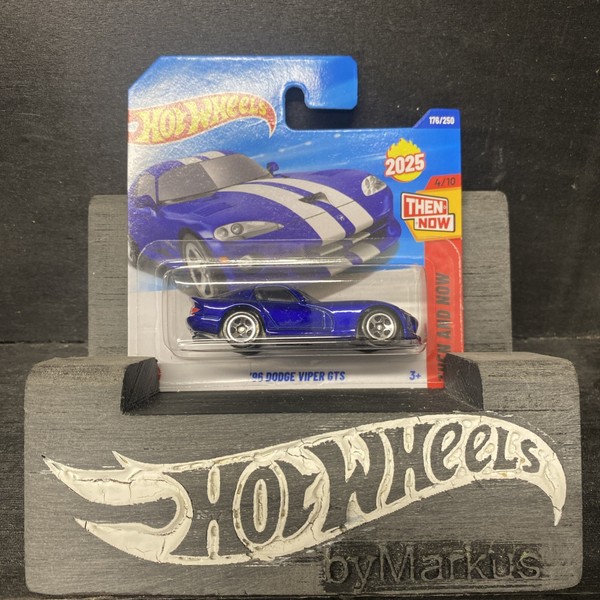 Hot Wheels 96 Dodge Viper Gts - Then And Now - 2025 Mainline - Leichter Knick-image