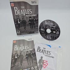The Beatles Rock Band   Nintendo Wii w/ Game Manual,Case,Bundle Equipment Manual