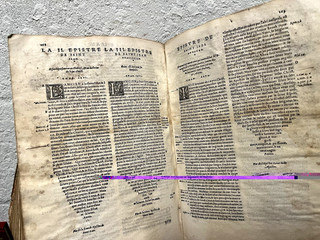 Antique Bible XL Edition from 1656 Old and New Testaments