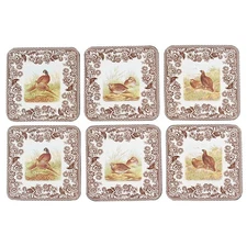Spode Woodland Square Corkback Coaster - Set of 6 Motifs 8786945