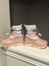Member's Mark Girl's Pull On Insulated Snow Rain Winter Boots Kids Size 9/10