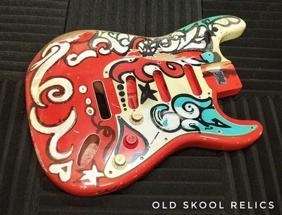 Jimi Hendrix Style Stratocaster Relic Erle Gitarrenkörper OLD SKOOL RELICS
