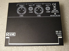 Rane BB 22 Balance Buddy Unbalanced to Balanced Converter outlet